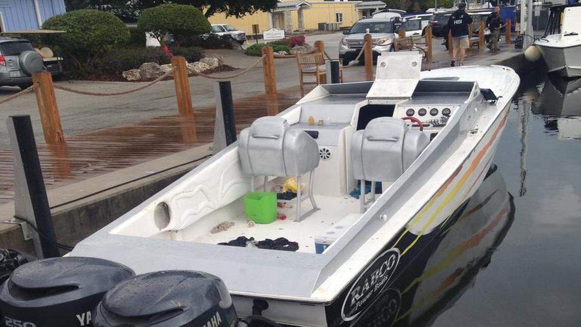 Foto de archivo de una lancha rápida en la que viajaron traficantes con inmigrantes cubanos.