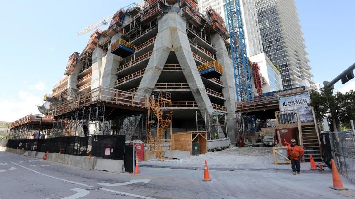 Materials costs at One Thousand Museum Tower, currently under construction, are not affected by increased tariffs, said Brad Meltzer, president of Plaza Construction.  Other builders and developers are finding costs have risen significantly since the tariffs were introduced.