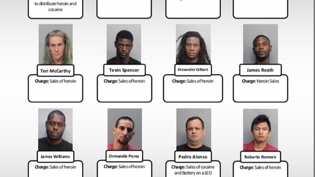 Imagen de los individuos arrestados durante la operación Dragon Slayer II.