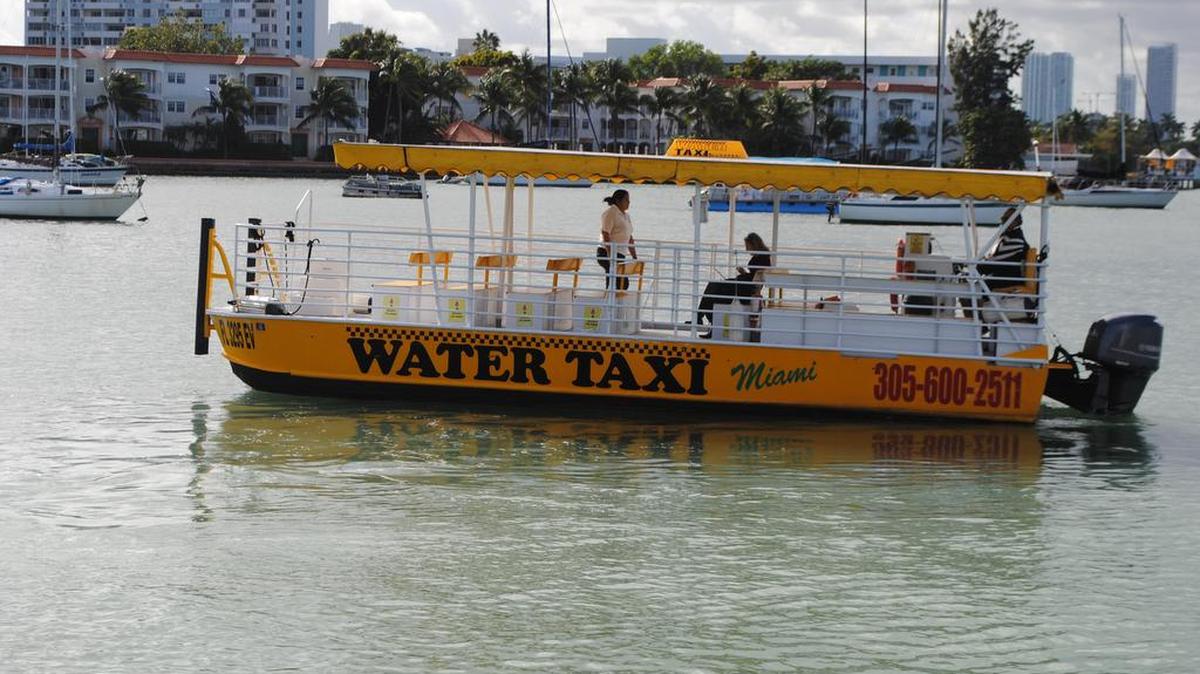 El ayuntamiento de Miami Beach puso en marcha un nuevo servicio de taxi marítimo como alternativa al uso del vehículo privado y el transporte público convencional y a la vez sumó un nuevo atractivo para los turistas.