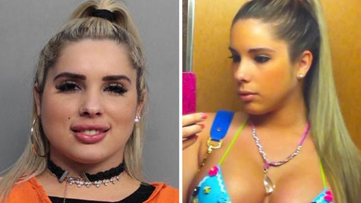 Combo de fotografías de Katherine “Kathy” Ferreiro, más conocida como “la Kim Kardashian cubana”.