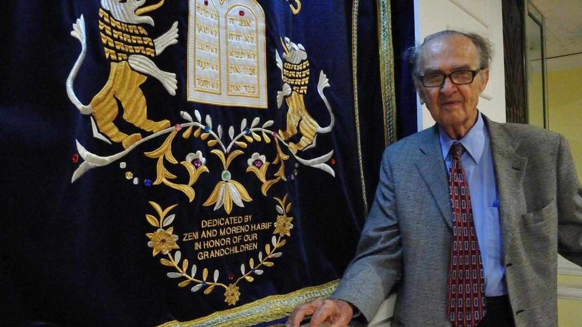 El rabino Mayer Abramowitz en el Templo Menorah en Miami Beach en el 2009.