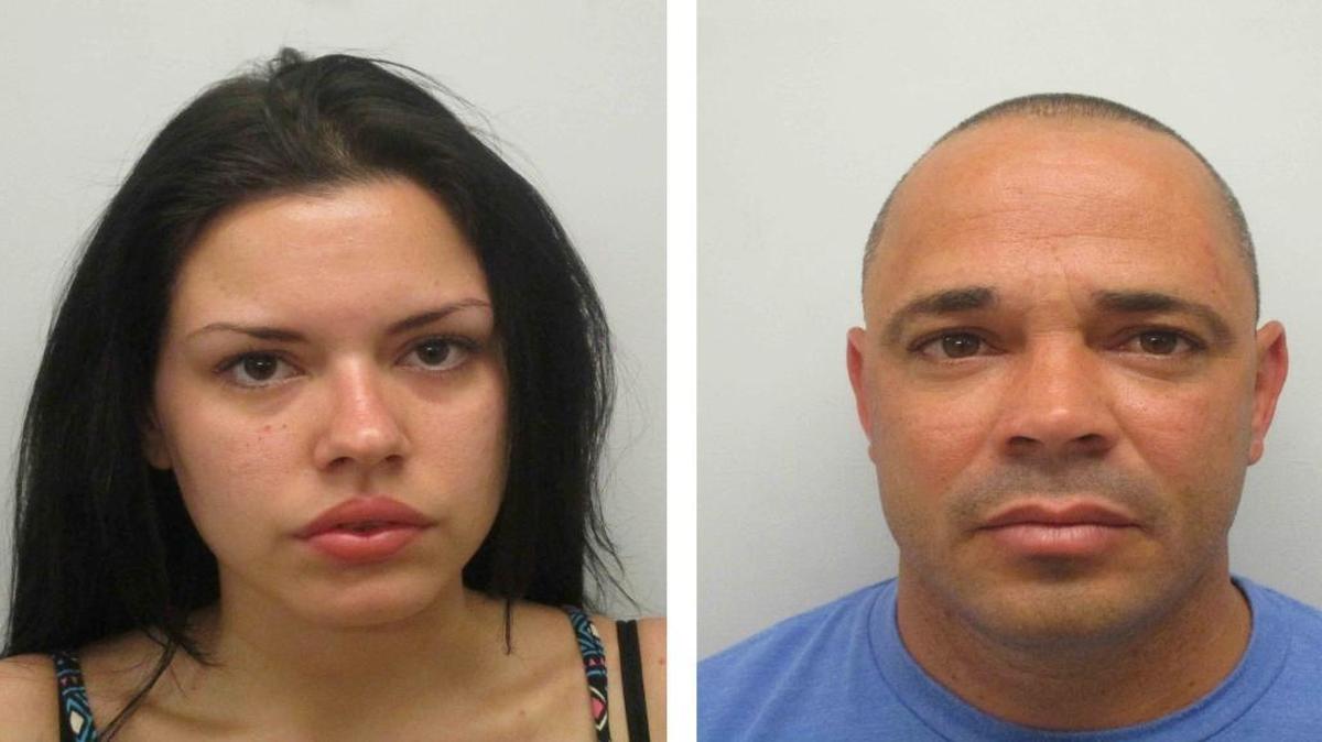Beatriz Morales Saladriga, de 20 años, y su amante, Michel González Suárez, de 38 años. Ambos residen en Hialeah.