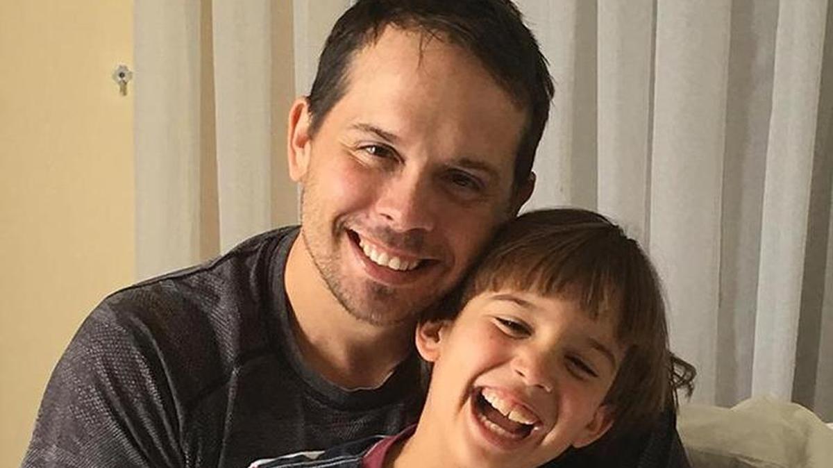 Chris Brann y su hijo Nico.