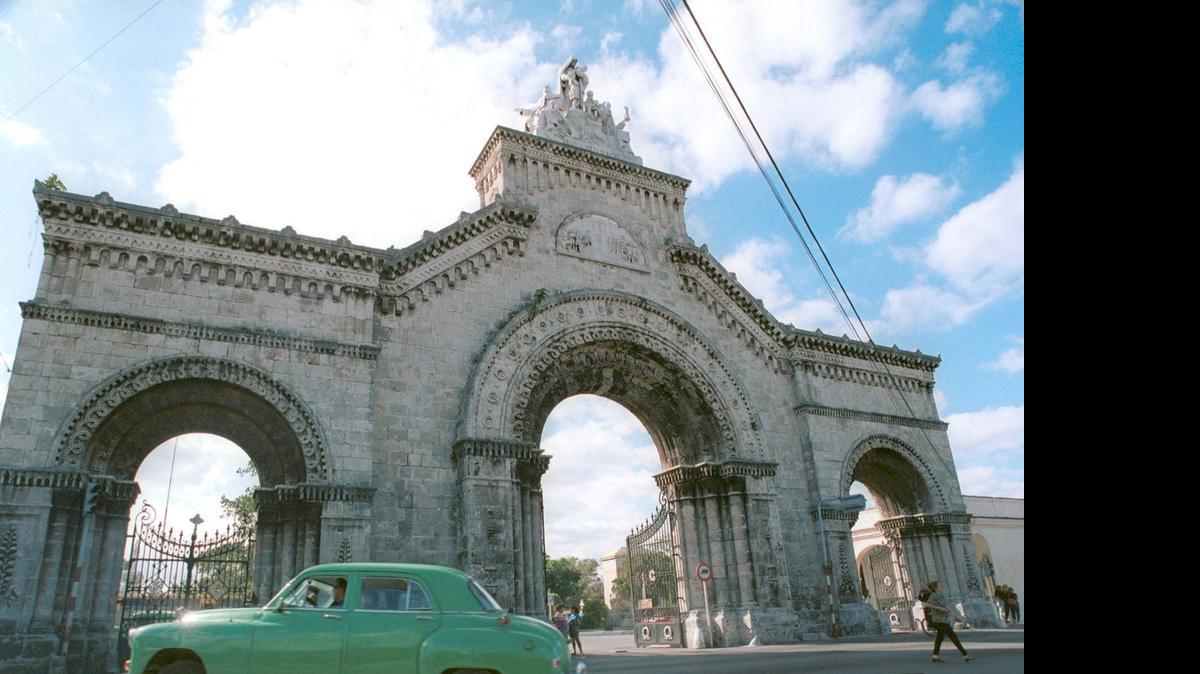 
Entrada al cementerio de Colón, en La Habana.
