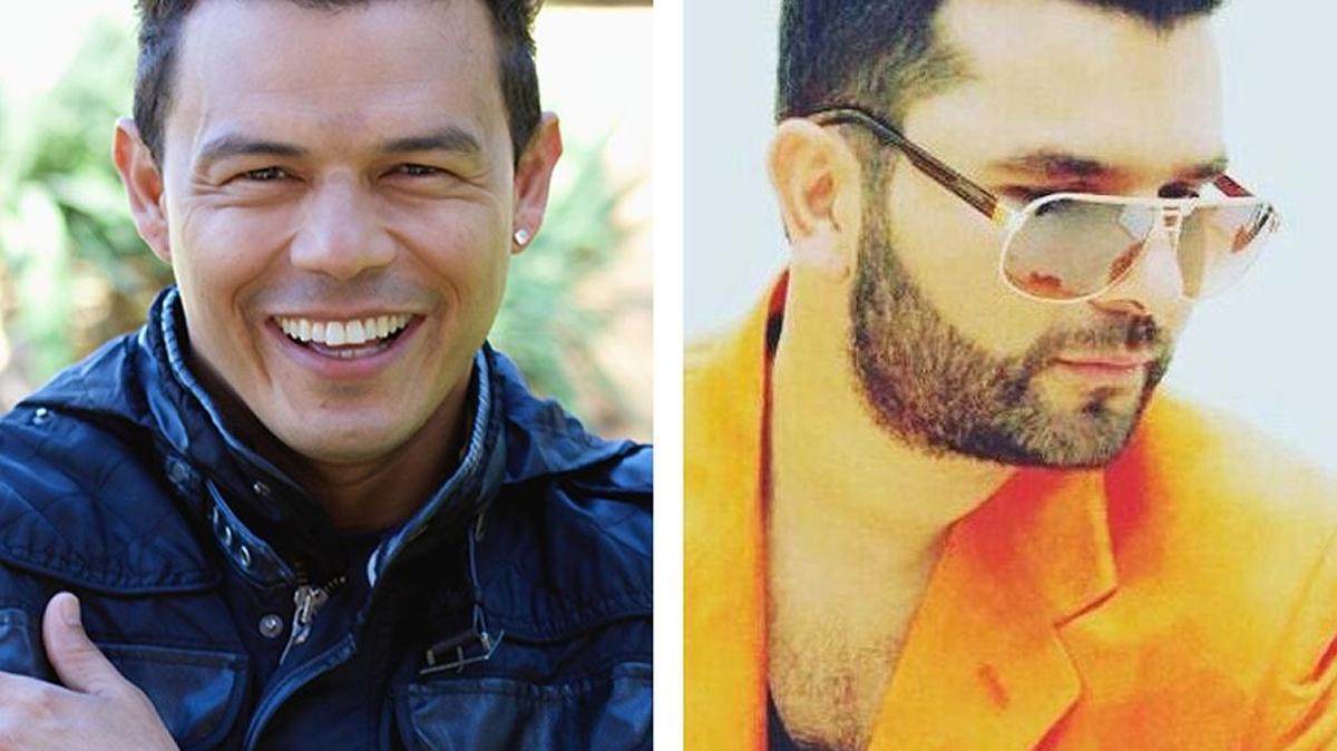 De izquierda a derecha, los actores colombianos Rafael Pedrozo y Farid Duque.