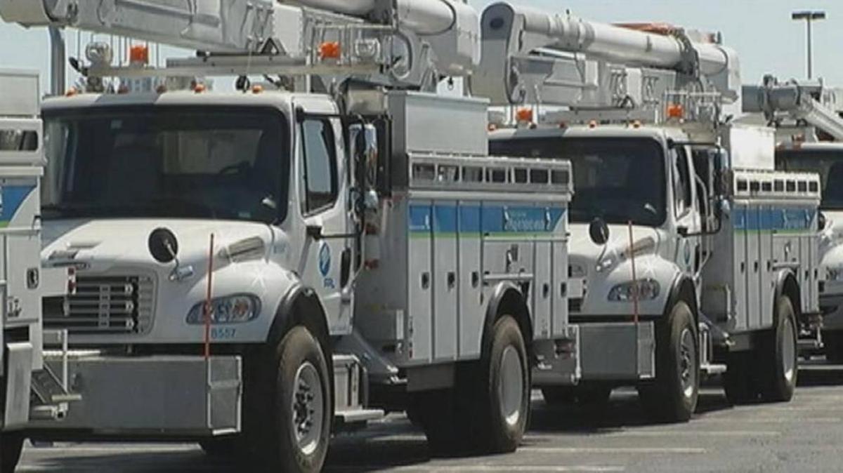 Florida Power & Light está lista para emprender las reparaciones tan pronto como las condiciones lo permitan el domingo por la noche.