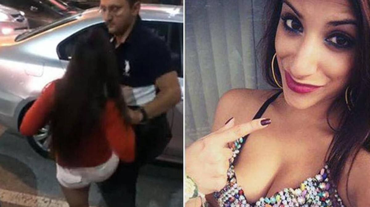 Dos imágenes de Anjali Ramkissoon: a la izquierda, cuando agredía al chofer de Uber, y una foto que compartió en Instagram. 