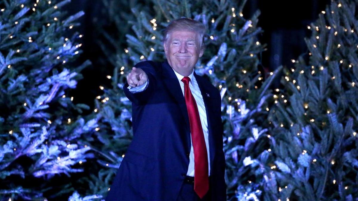 El presidente electo Donald Trump en un evento en Orlando, Florida el 16 de diciembre de 2016.
