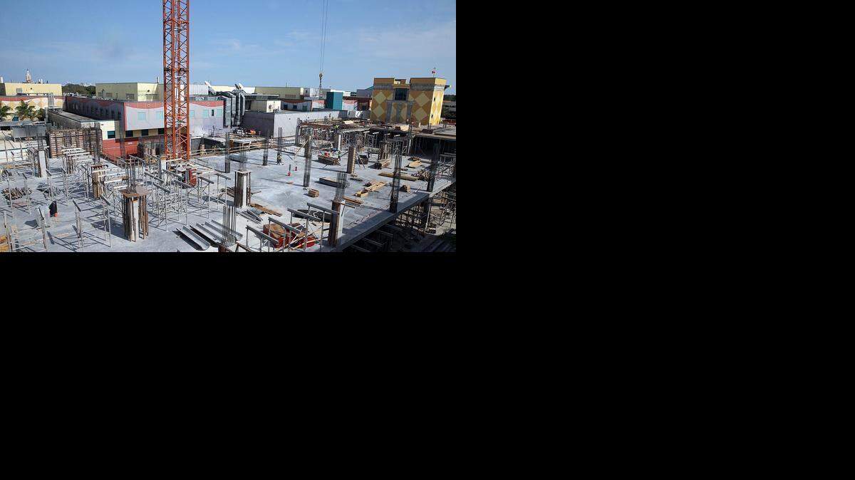 
Vista del nuevo edificio de emergencias, que se encuentra en construcción para el Nicklaus Children’s Hospital.
