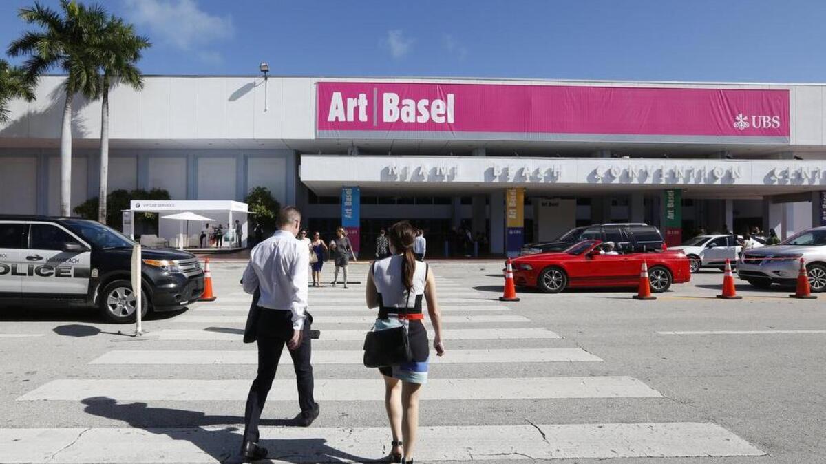 Día de apertura de Art Basel 2014 en el Centro de Convenciones de Miami Beach.