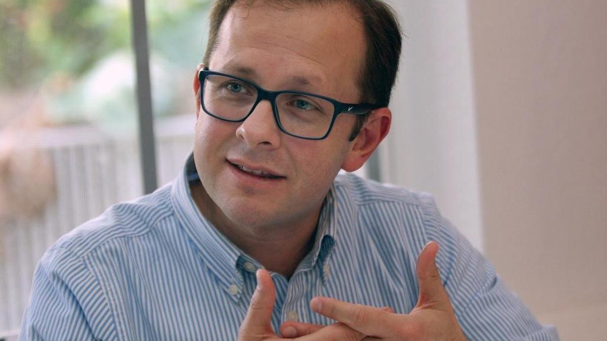 El ex ministro de Agricultural de Colombia, Andrés Felipe Arias Leiva, en su casa de Weston, en diciembre pasado.