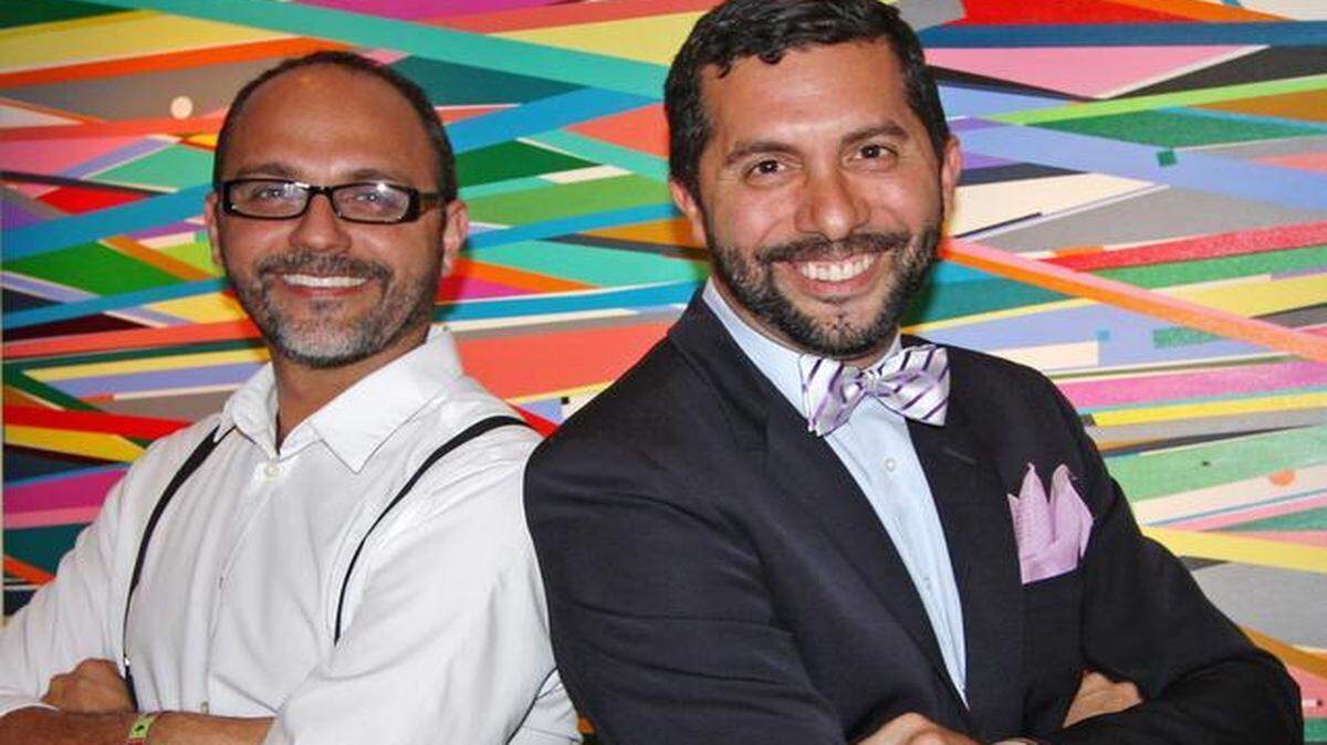 
Alejandro Pérez Bolaños (izq.) y Ray Avilez son los creadores del taller vivencial 2015 El mejor año de mi vida, que tendrá lugar este jueves en el New Professions Technical Institute.
