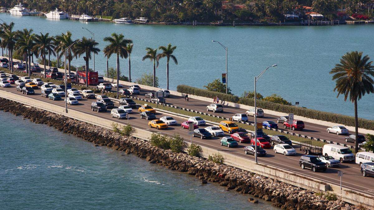 Causeway traffic during a past Mami Art Week