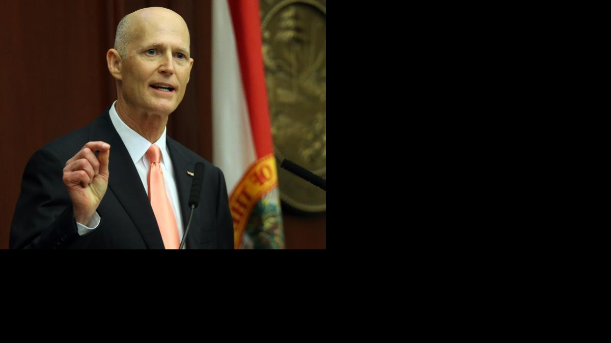 
El gobernador de la Florida, Rick Scott, durante su discurso en Tallahassee.


