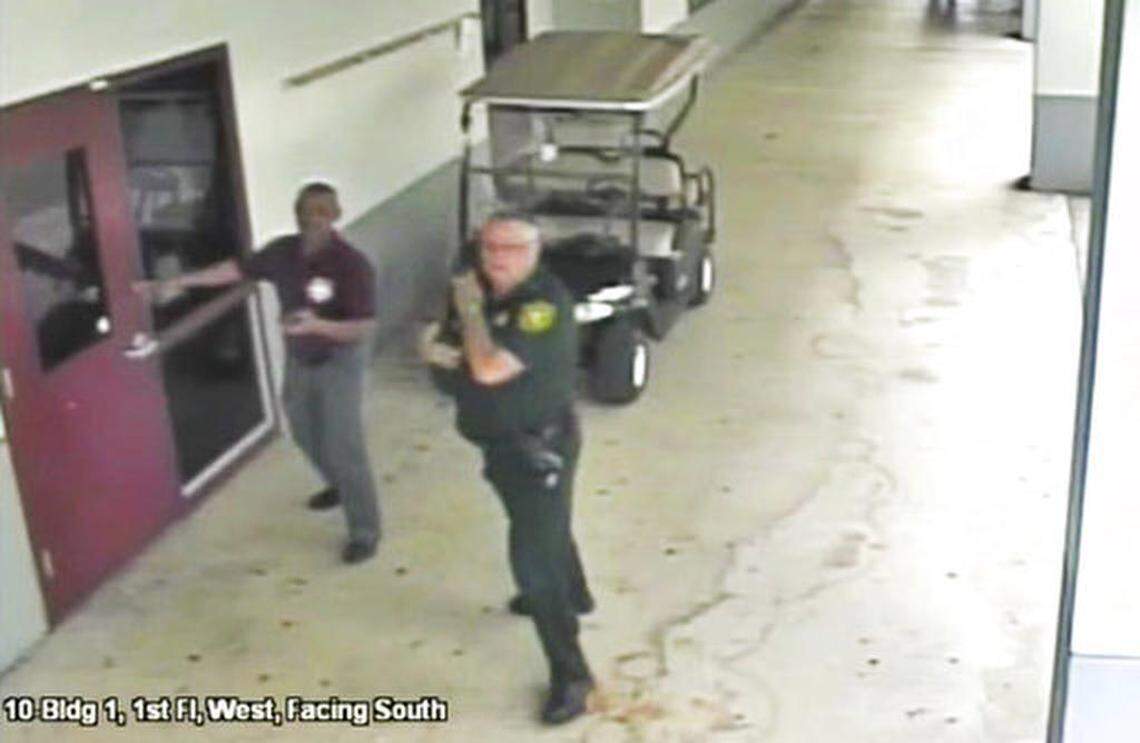 Former Broward Sheriff’s Office deputy and school resource officer Scot Peterson resigned after failing to confront shooter Nikolas Cruz. Peterson told other deputies to stay away from where he believed the shooting was happening, in contravention of how police are trained to respond to active shooters.