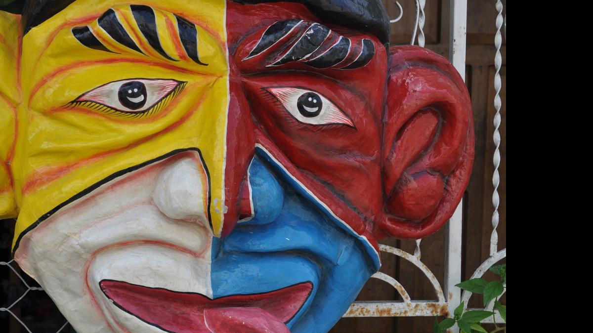 
Máscara de carnaval.
