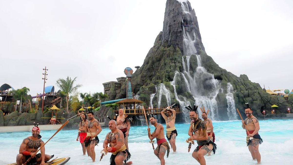 Show de apertura del nuevo parque acuático Volcano Bay de Universal Resort en Orlando, el 25 de mayo del 2017.