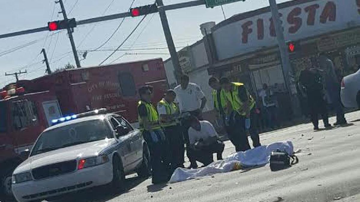 Una persona murió en un accidente en la intersección de la avenida 27 del noroeste con la calle 14, en el sector de Allapattah, Miami.