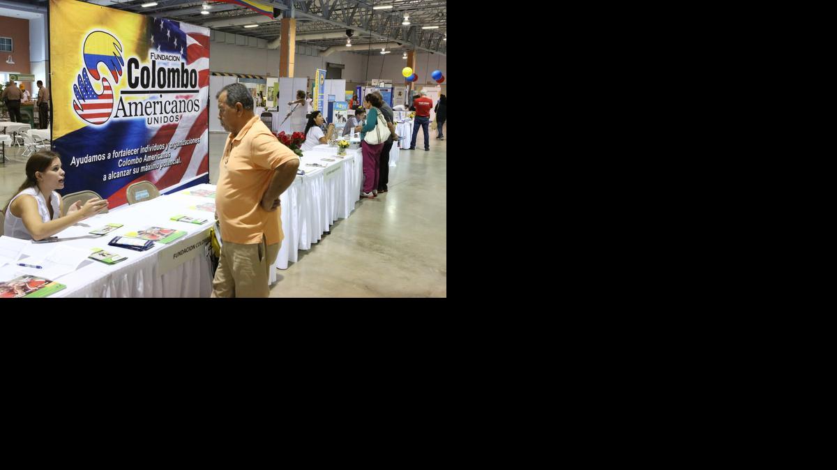 
Parte de la tercera Feria de Servicios para colombianos en la Florida durante el 27 y 28 de septiembre del 2014. En el Fair & Expo Center ubicado en Fuchs Pavillion .
