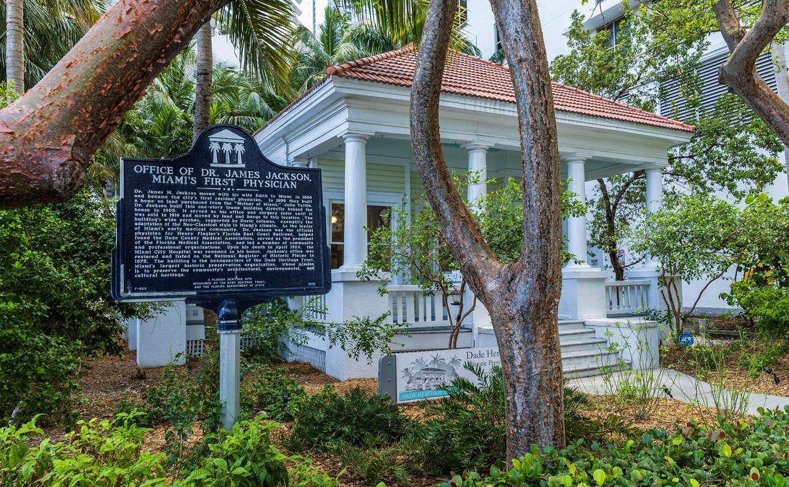The wooden cottage in the Brickell neighborhood was listed on the National Register of Historic Places in 1975.