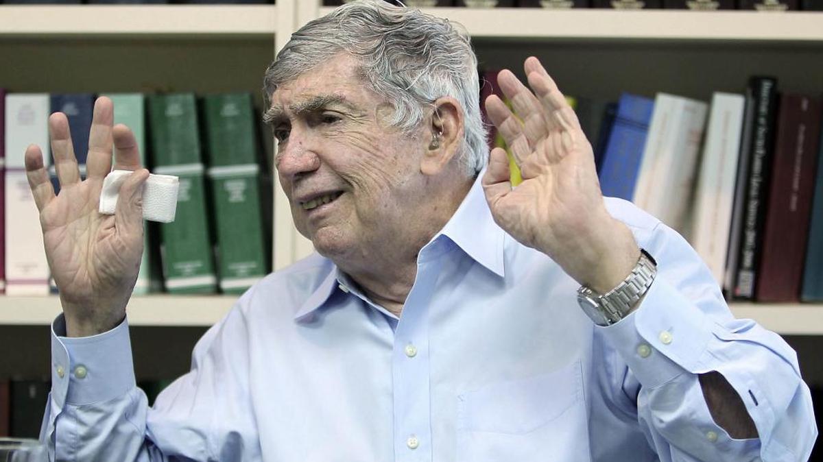 Luis Posada Carriles durante una entrevista con el Nuevo Herald. Foto de archivo.