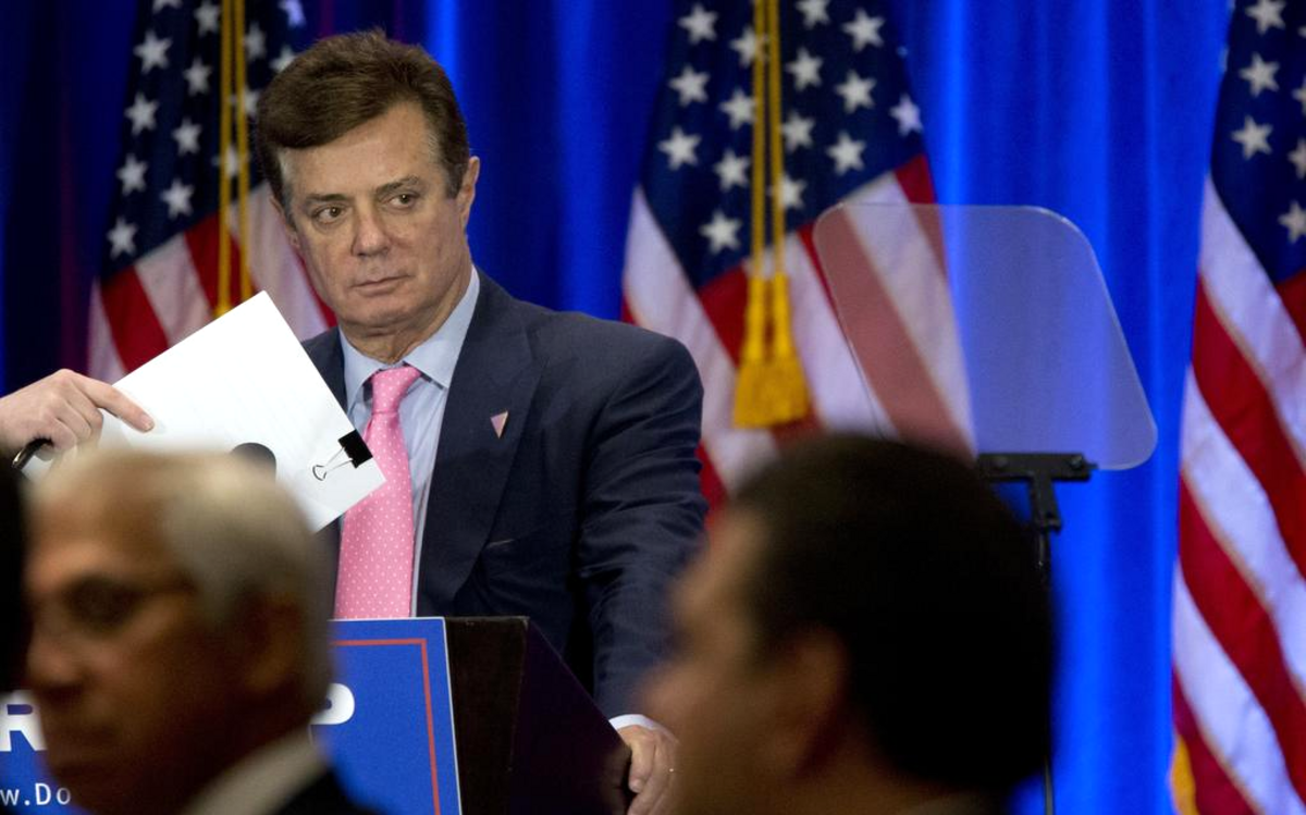 Paul Manafort, jefe de la campaña de Donald Trump, previo a la realización de un acto político en Nueva York el 12 de julio del 2016. 