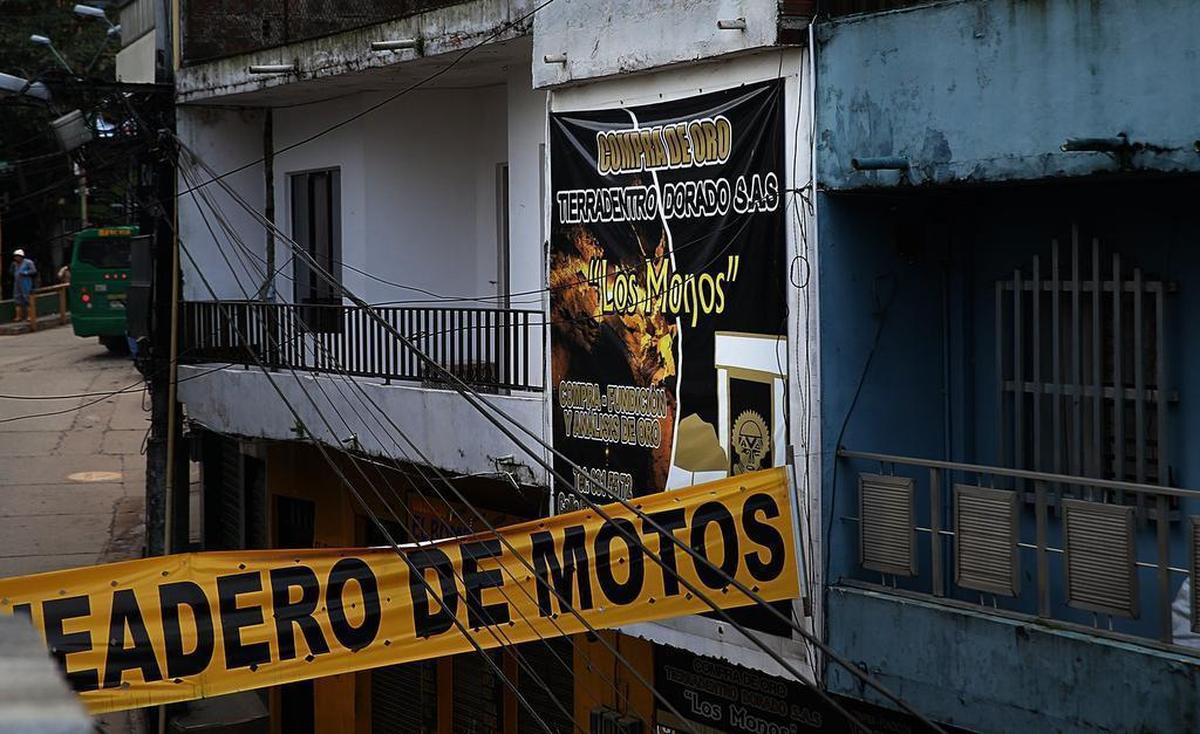 Un local de compra de oro en Segovia, poblado minero en el departamento de Antioquia, Colombia.