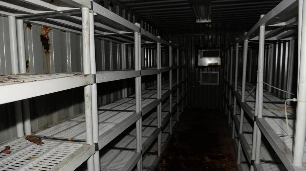 La policía de Miami descubrió que las pruebas de delitos que se almacenaban en este contenedor podían haberse deteriorado.