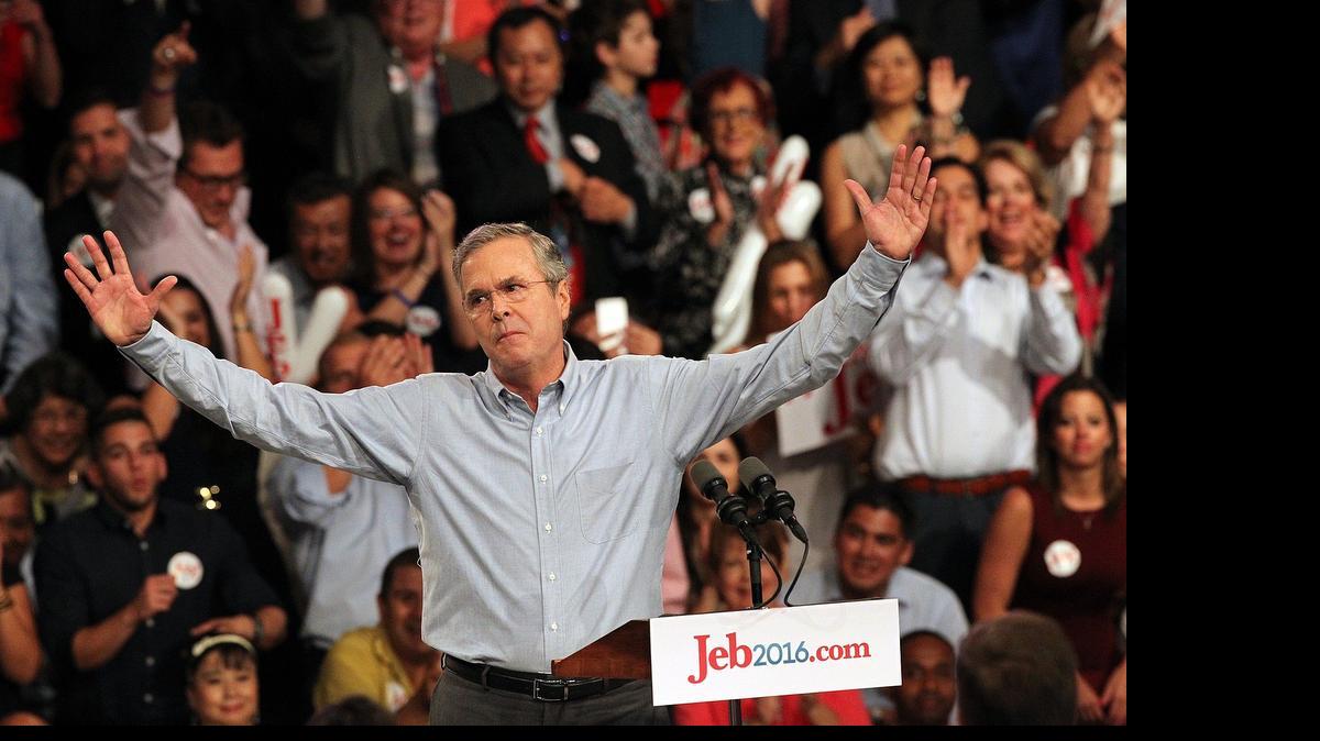 
Jeb Bush durante el anuncio de su candidatura presidencial para el 2016, en Miami, el pasado 15 de junio en el recinto de Kendall del Miami Dade College.
