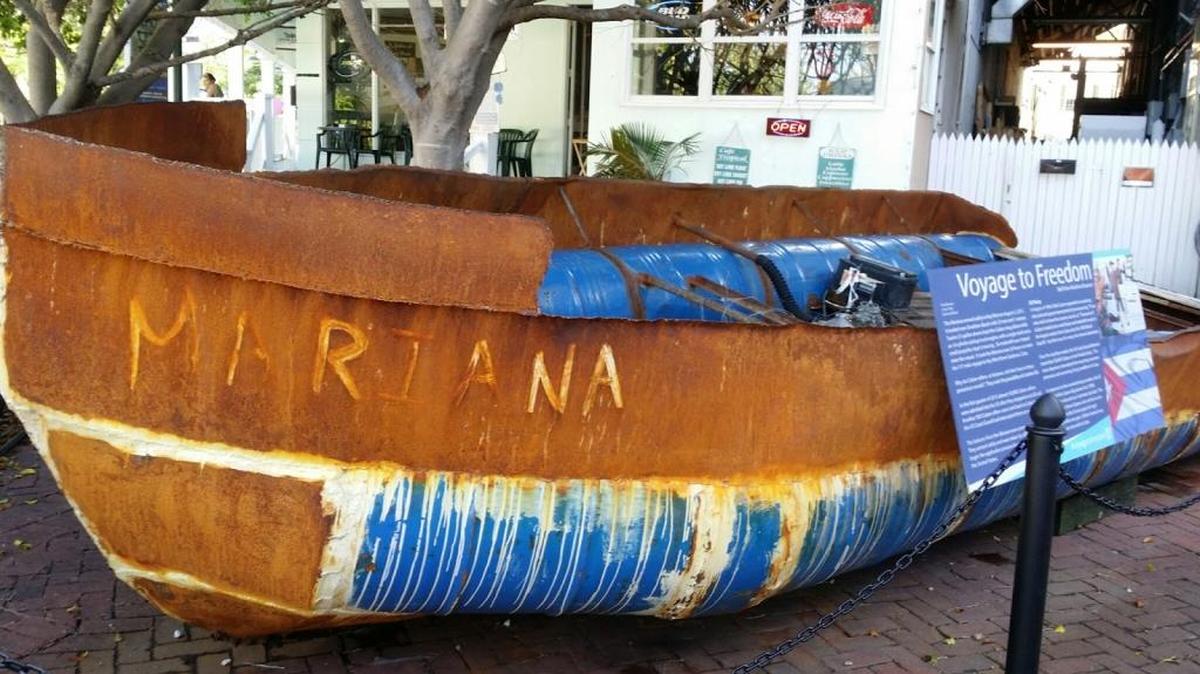 El “Mariana” estará en exhibición en el patio del Museo Mel Fisher para mediados de agosto.