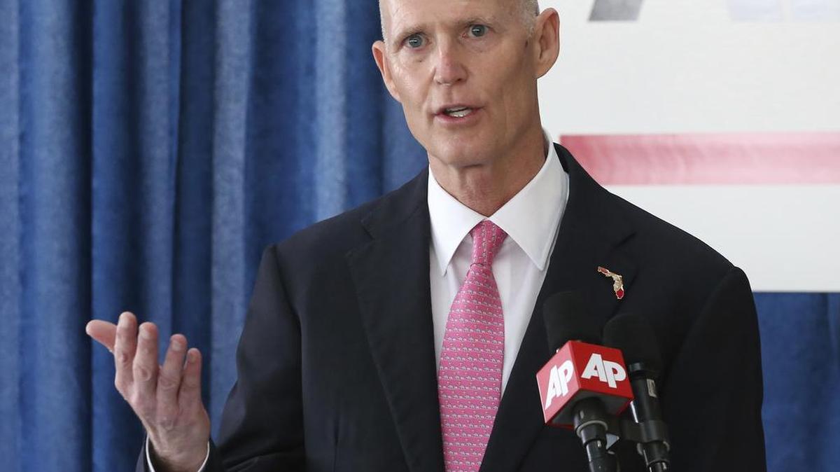 El gobernador de Florida Rick Scott el martes 31 de enero del 2017 en Tallahassee, Florida.