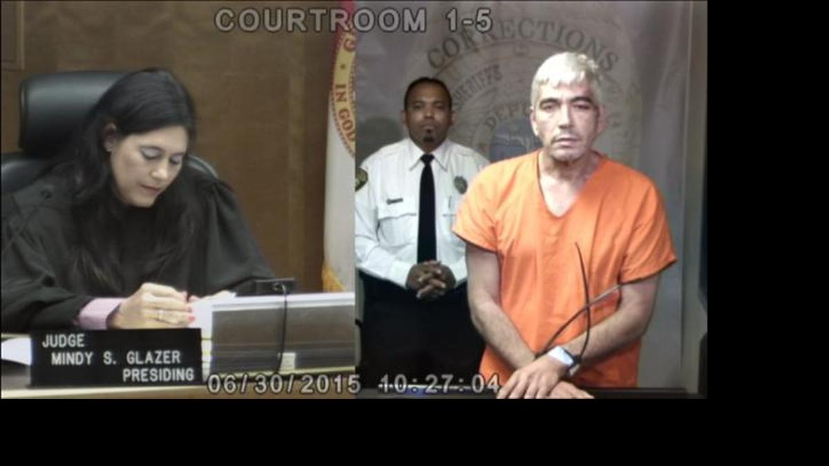 
Francis Roig, de 50 años, durante su comparecencia en el tribunal. 
