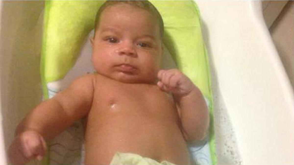 Yadriel Alba cuando apenas contaba con meses de nacido.