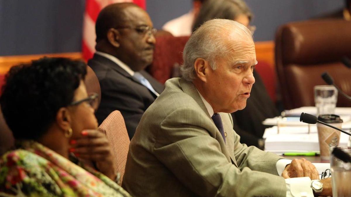 Miami-Dade Commissioner Javier Souto during a meeting of the board. He is running for reelection in 2018.