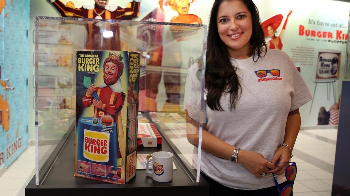 
Andrea Tejada, directora ejecutiva de la Burger King MacLamore Foundation, en la sede principal de BK en Miami.
