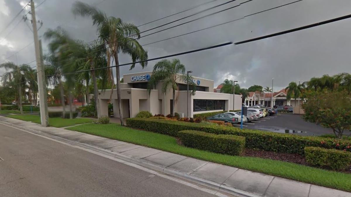 Fachada del banco Chase de la calle 41 de Doral.