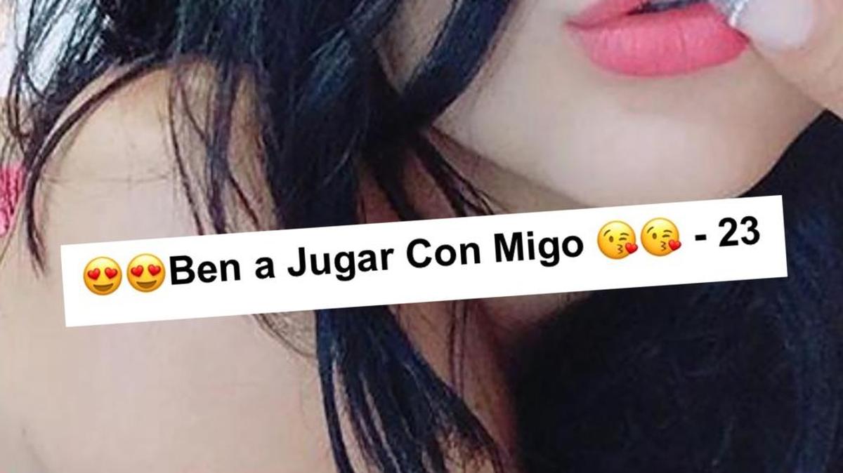 Un anuncio de Backpage.com. de claro contenido sexual.