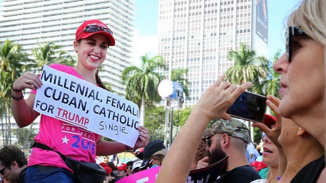 Trump en Miami promete mano dura contra los gobiernos de Cuba y Venezuela