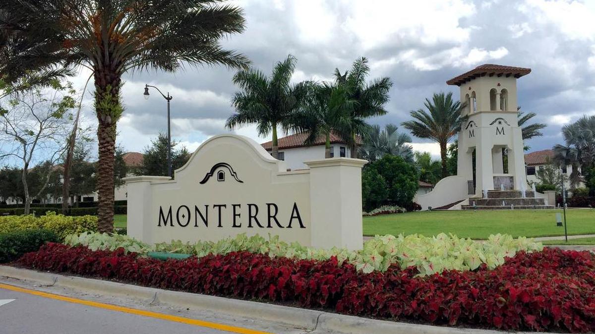 
Acceso a la urbanización Monterra en Cooper City, donde Ana Rosalinda García Carías compró una mansión por $0.8 millones.


