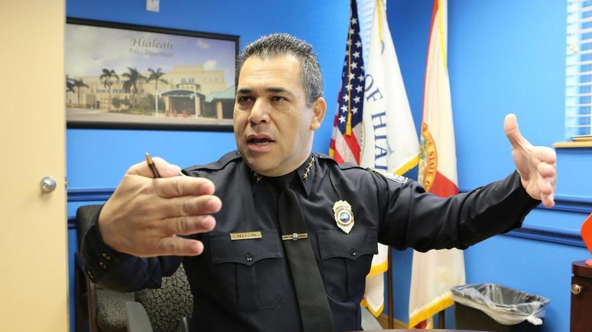 El jefe de la Policía de Hialeah, Sergio Velázquez, dijo que la decisión arbitral demostraba que las acciones de Rick Fernández “fueron incorrectas”.