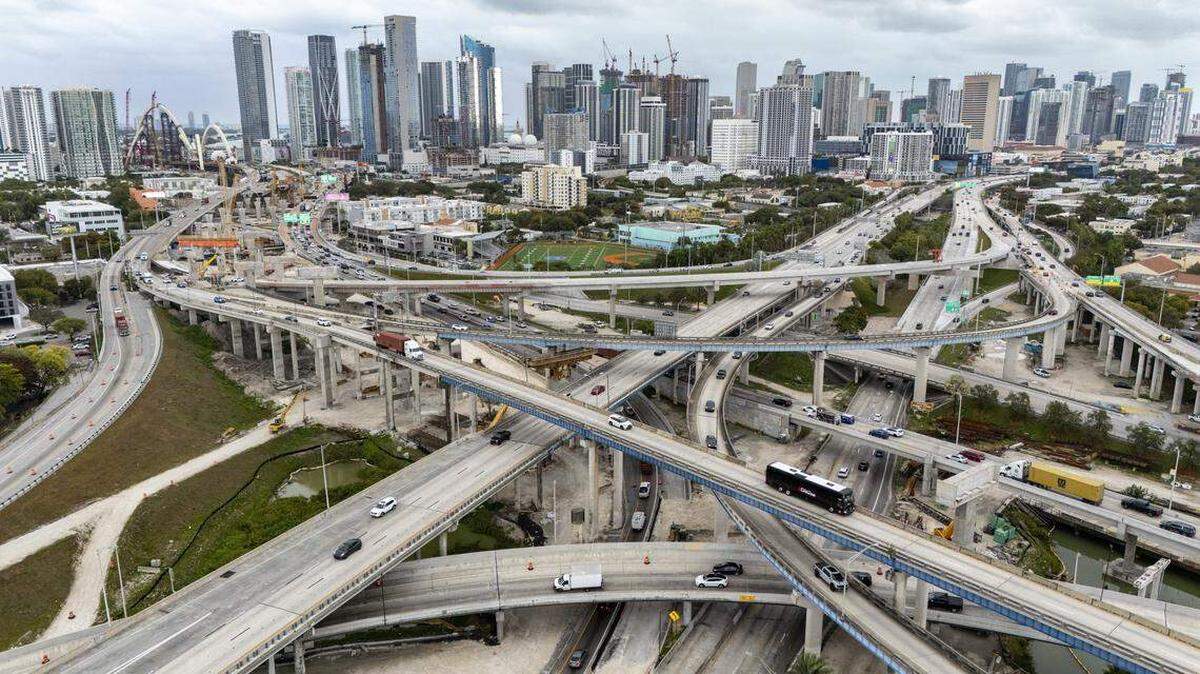 El área metropolitana de Miami es la segunda con mayor congestión de tráfico en Estados Unidos.