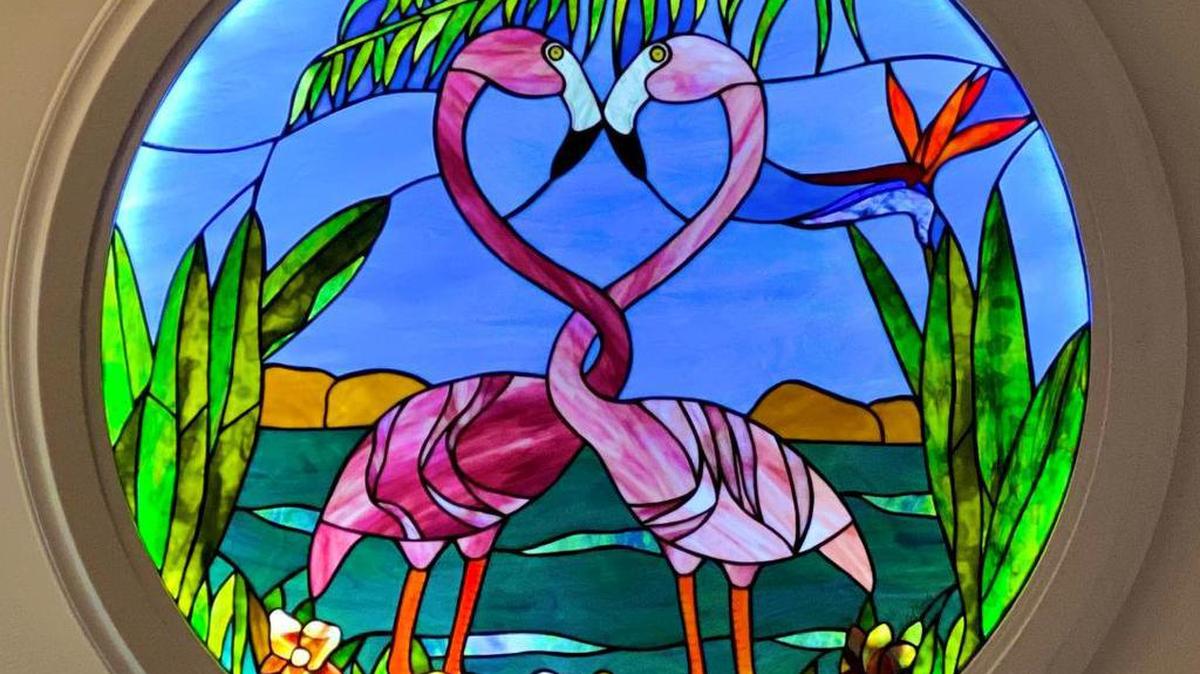 Vitral de Noel Rosado, artista puertorriqueño