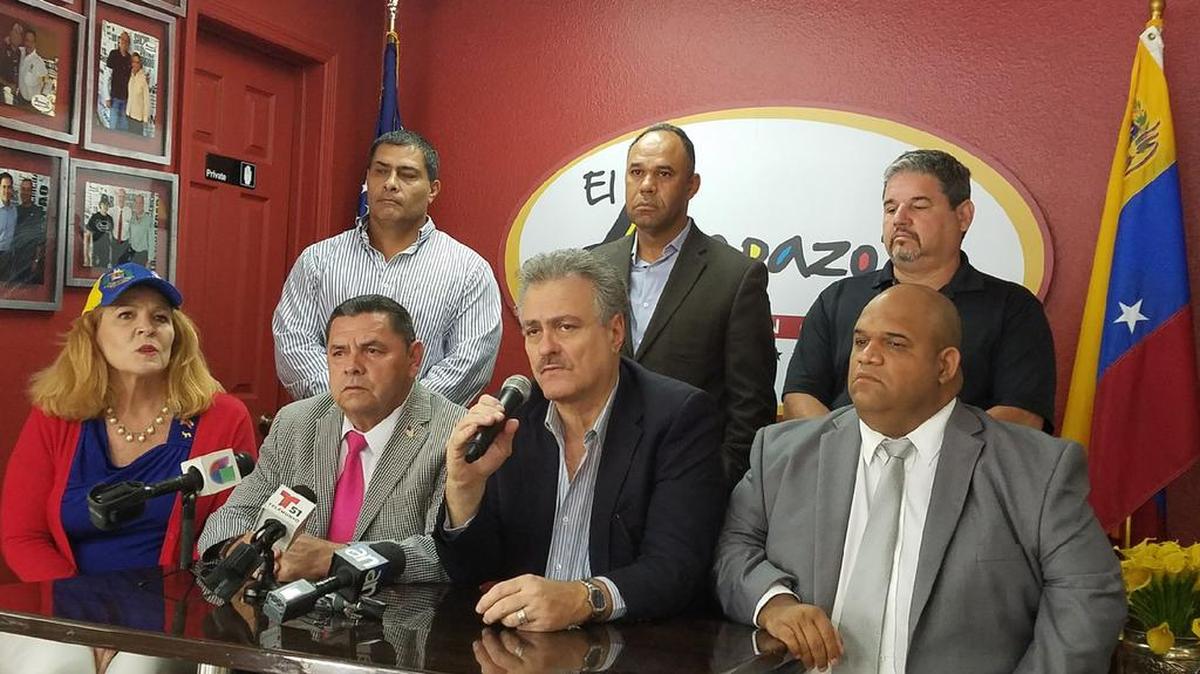 Representantes del Consejo Hispano Demócrata expresan el lunes su apoyo a los venezolanos en su lucha por restaurar la democracia en el país suramericano.