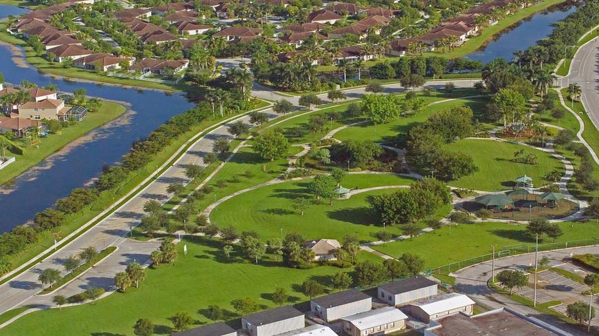 Vista aérea de Gator Run Park, en la ciudad de Weston, en una foto tomada en el 2010.