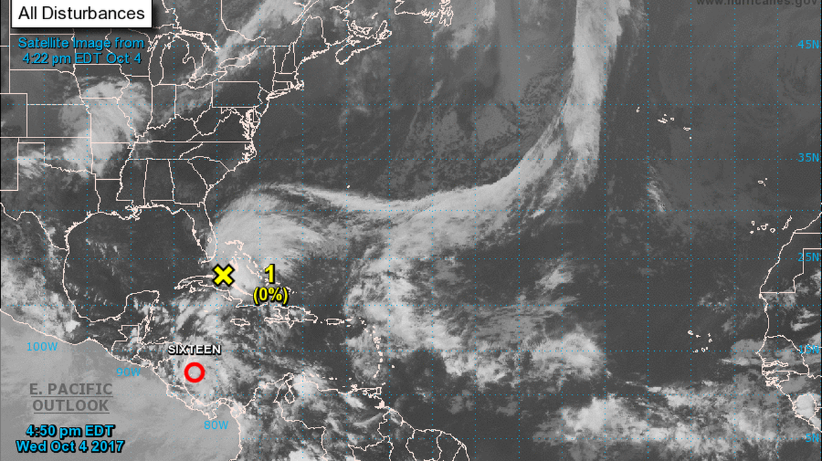 Imagen de un satélite meteorológico divulgada por la NOAA el miércoles.