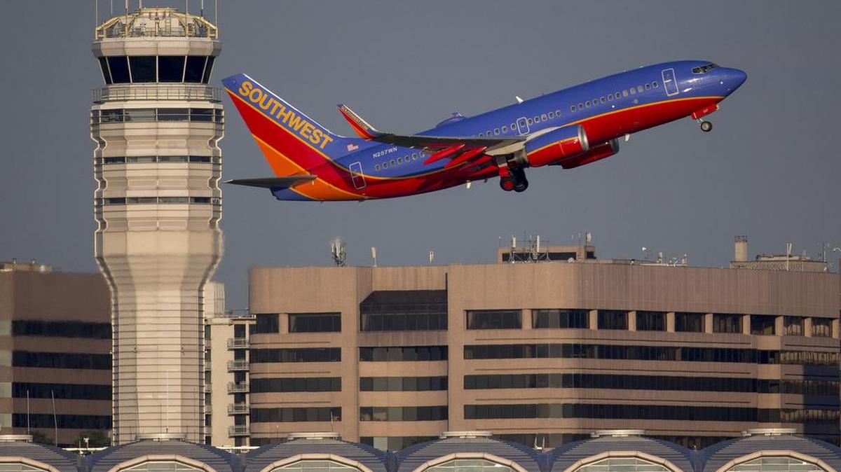 Un avión Boeing Co. 737 de la aerolínea Southwest en una fotografía del viernes 18 de julio de 2014.