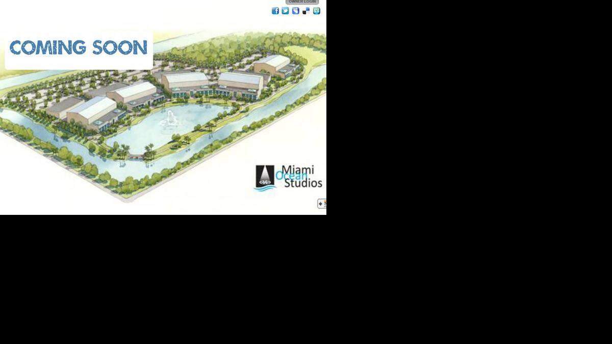 Una imagen del proyecto de estudios de cine Miami Ocean Studios, que se construiría cerca de Miami Gardens.