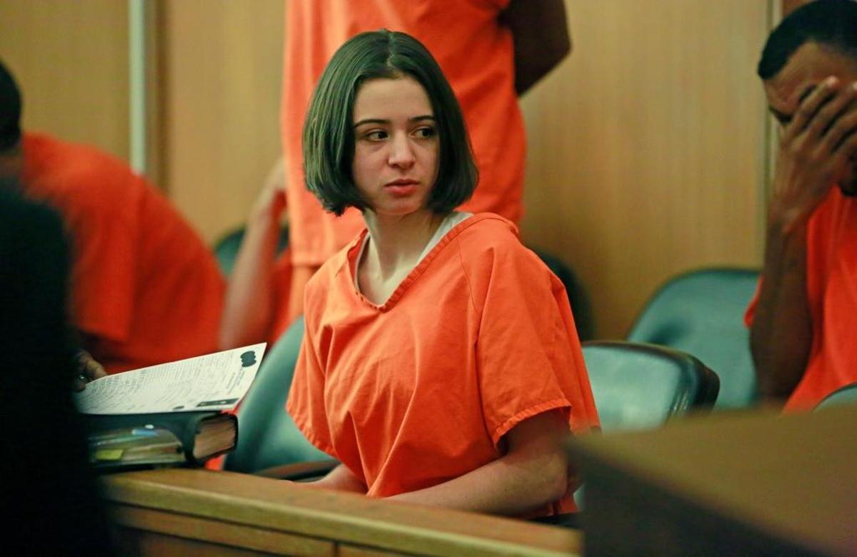 Marta San Jose, a former Miami foreign exchange, pictured here during a 2017 court hearing. She was accused of helping her former host molest her younger sister.