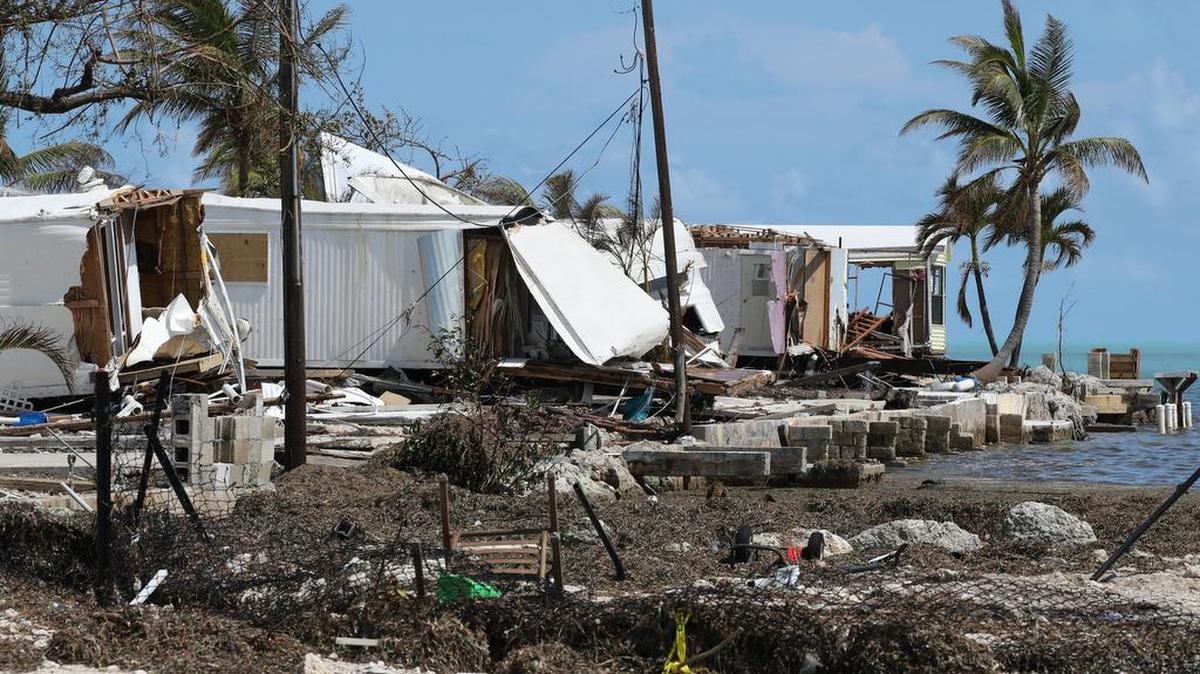 Gran parte de las pérdidas en los cayos vienen de las casas móviles, incluyendo el barrio Seabreeze de Islamorada.